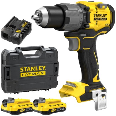 Wiertarko-wkrętarka udarowa 18V 80Nm 2x 2,0Ah Stanley V20 SFMCD726D2T