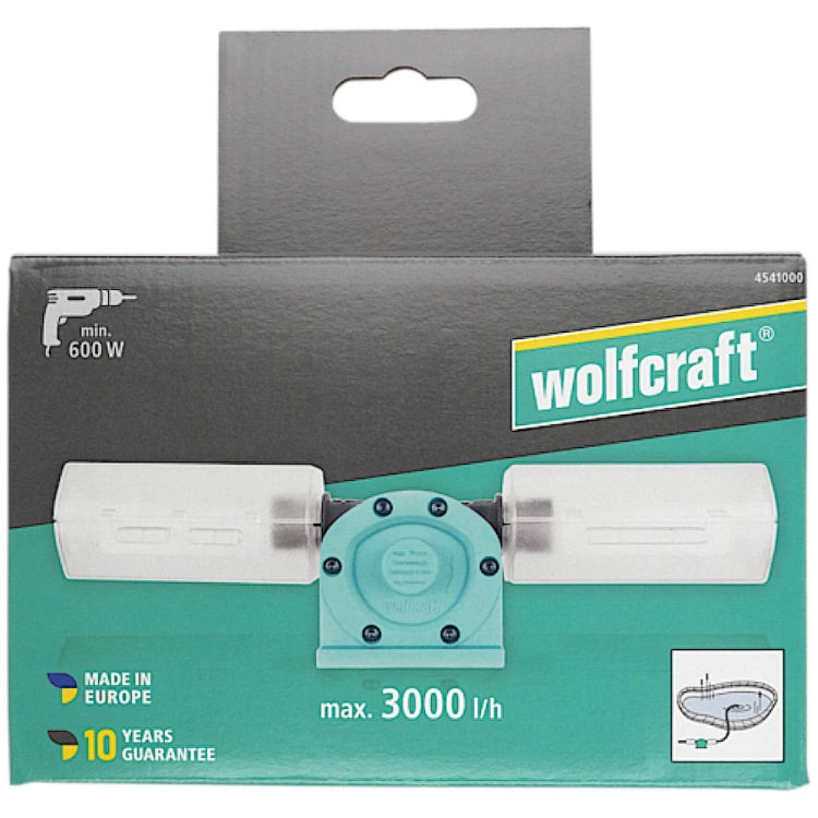 WOLFCRAFT Pompa do wody na wiertarkę 3000l/h 4541000