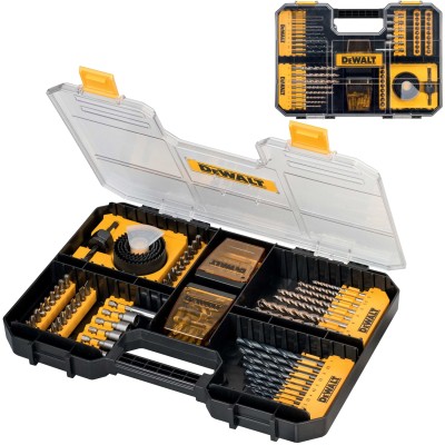 DEWALT DT71569 zestaw bitów wierteł otwornic 100 sztuk