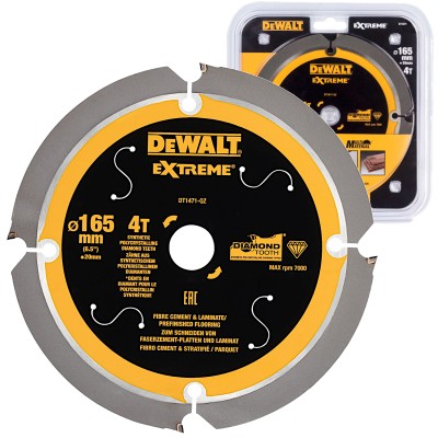 DEWALT DT1471 Tarcza pilarska do włókno-cementu i laminatów 165x20mm widia