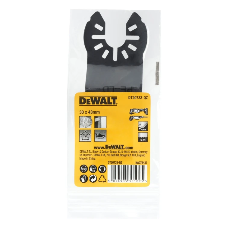 DEWALT Brzeszczot 43 x 30mm DT20733