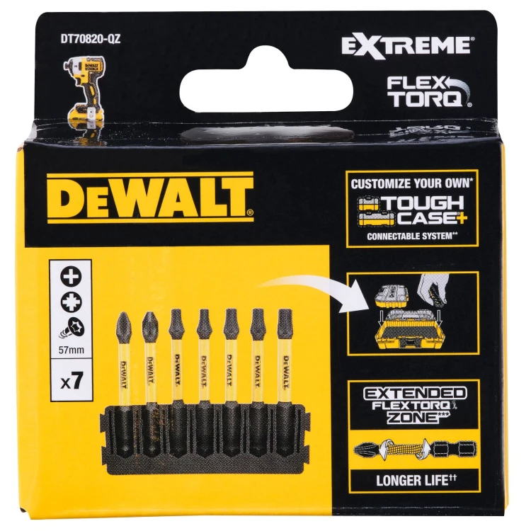 Zestaw bitów PH PZ Torx DeWalt DT70820 7szt