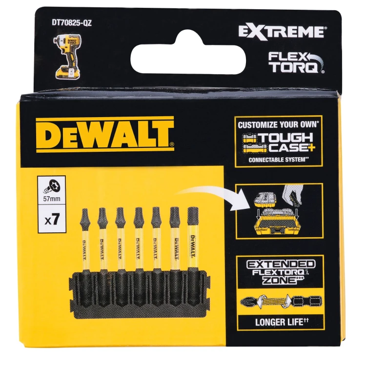 Zestaw bitów udarowych Torx 57mm DeWalt DT70825 7szt