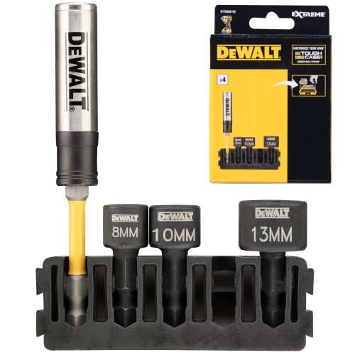 Zestaw nasadek udarowych 8mm 10mm 13mm + uchwyt do bitów DeWALT DT70826