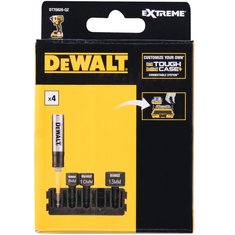 Zestaw nasadek udarowych 8mm 10mm 13mm + uchwyt DeWALT DT70826