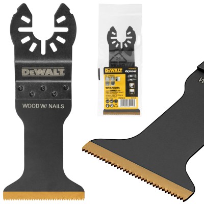 DEWALT Brzeszczot do cięcia drewna z gwoździami do multitoola 44x55mm DT20736