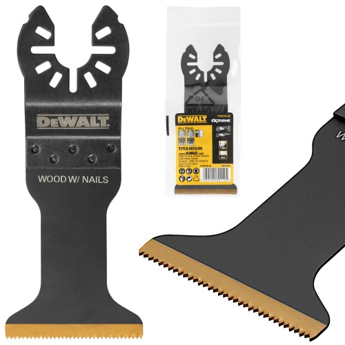DEWALT Brzeszczot do cięcia drewna z gwoździami do multitoola 44x55mm DT20736