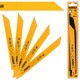 DEWALT Zestaw 5 brzeszczotów do metalu 203mm do piły szablastej BiM DT2354