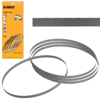 DeWALT DT8460 Zestaw Brzeszczotów do pilarki taśmowej DCS371 4szt. 835mm 14TPI