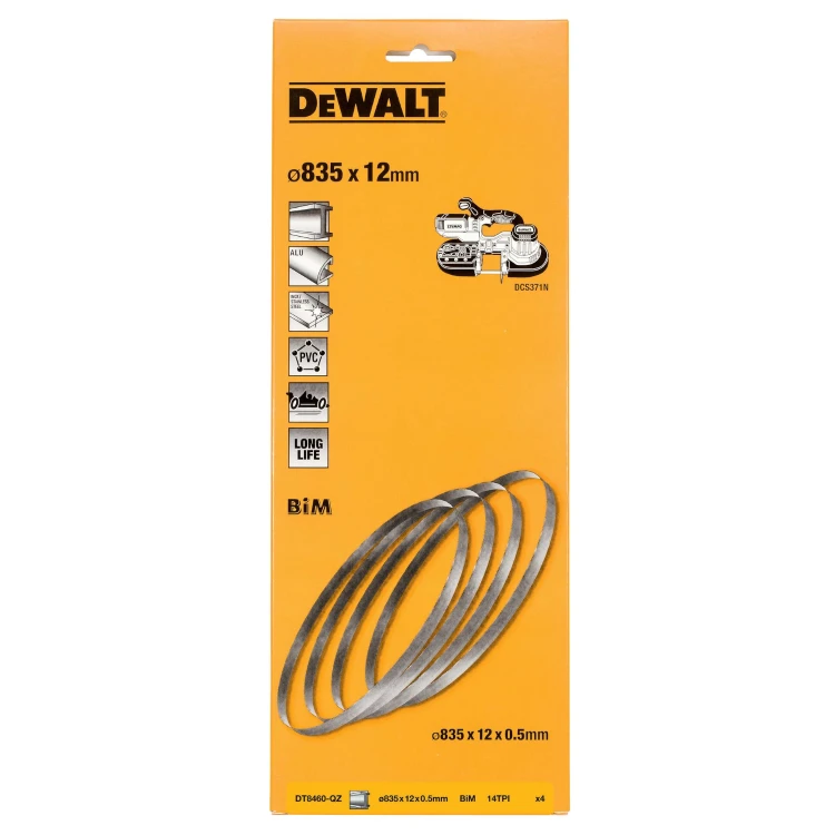 DeWALT DT8460 Zestaw Brzeszczotów do pilarki 4szt. 835mm