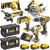 DeWALT Zestaw DCD796, DCF887, DCG405, DCS367, DCS570, DCL050 + 3x 5Ah + Ładowarka + 2x Skrzynia ToughSystem