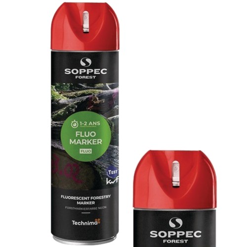 Farba spray czerwona do znakowania drzew 500ml SOPPEC 131313