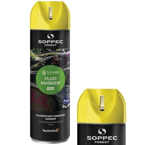 SOPPEC Spray leśny do znakowania drzew drewna żółty FLUO MARKER 500ml farba