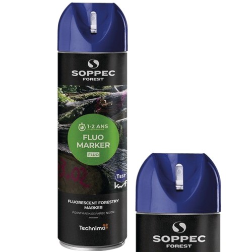 Farba leśna spray niebieski do znakowania drzew 500ml FLUO MARKER SOPPEC