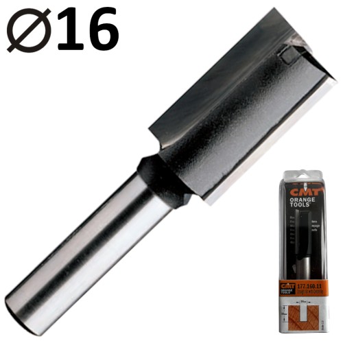 CMT 177.160.11 Frez prosty wiercący do drewna 16 x 35mm HM Z2+1