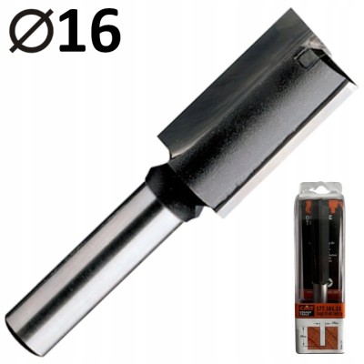 CMT 177.161.11 Frez prosty wiercący do drewna 16 x 60mm HM Z2+1