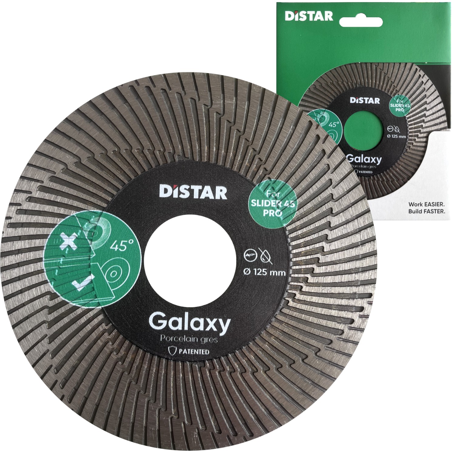 DISTAR Tarcza diamentowa do płytek gresu GALAXY 125x1,6x30mm 10216025065