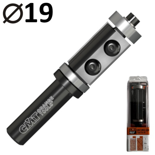 CMT 657.993.11B Frez prosty na płytki wymienne 19mm z łożyskiem dolnym