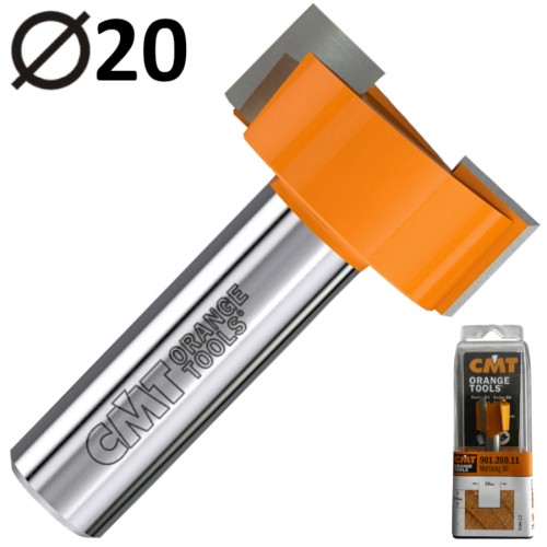 CMT 901.200.11 Frez trzpieniowy 8mm pod gniazda zawiasy na czopy łączeniowe HM Z2