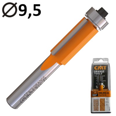 CMT 906.096.11 Frez prosty do obcinania laminatu 9,5mm z dolnym łożyskiem HM Z2