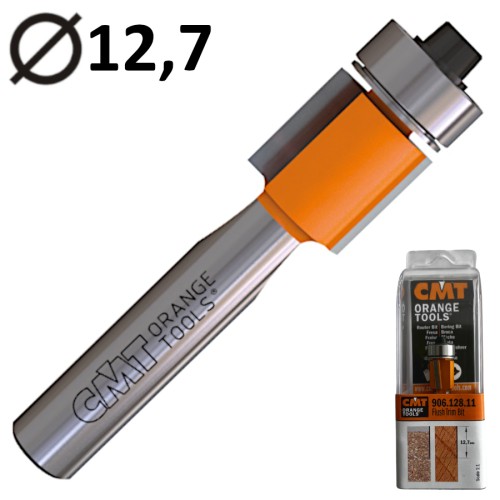 CMT 906.128.11 Frez prosty 12,7mm do obcinania laminatu z dolnym łożyskiem HM Z2