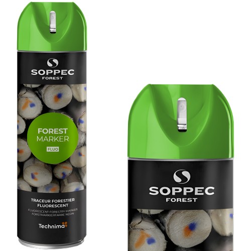 Farba w sprayu do znakowania drzew zielona 500ml SOPPEC Forest Marker 133018