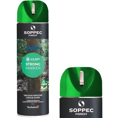 Farba w sprayu do znakowania drzew zielona 500ml Soppec Strong Marker 131705