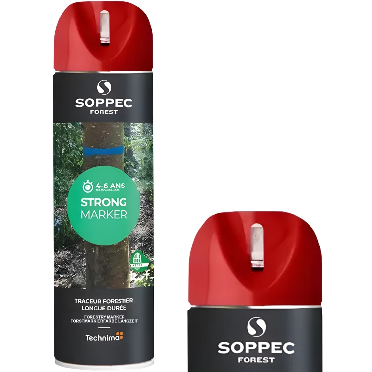 Farba Spray czerwona do znakowania drzew STRONG MARKER 500ml SOPPEC 131704