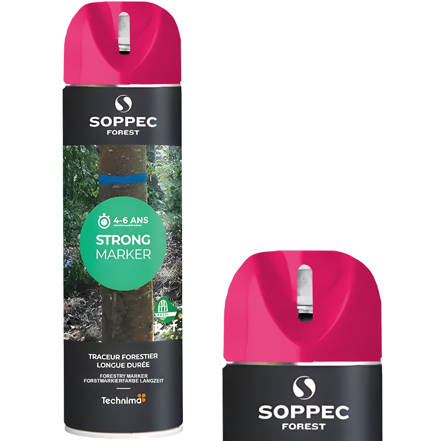 Farba w sprayu do znakowania drzew różowa 500ml Soppec Strong Marker 131709
