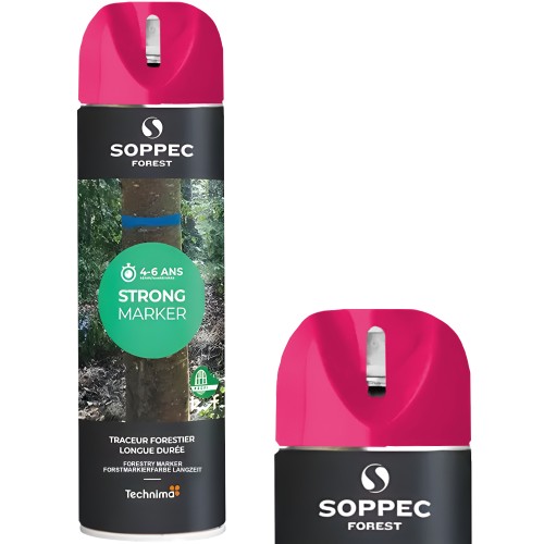 Farba w sprayu do znakowania drzew różowa 500ml Soppec Strong Marker 131709