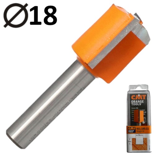 CMT 911.180.11 Frez trzpieniowy prosty 8 x 18mm seria krótka HM Z2
