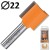 CMT 911.220.11 Frez trzpieniowy prosty 8 x 22mm seria krótka HM Z2