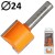CMT 911.240.11 Frez trzpieniowy prosty 8 x 24mm seria krótka HM Z2