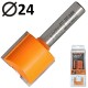 CMT 911.240.11 Frez trzpieniowy prosty 8 x 24mm seria krótka HM Z2