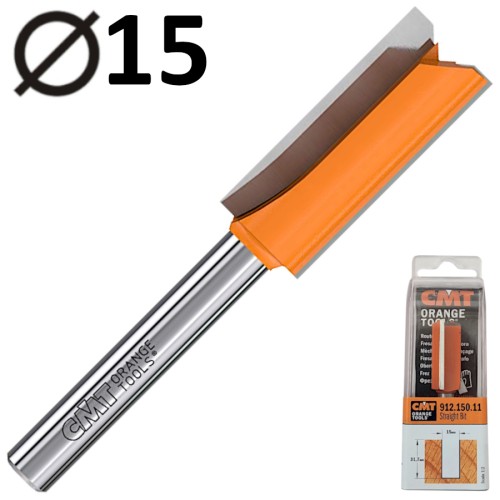 CMT 912.150.11 Frez prosty do drewna 8 x 15mm do MDF laminatu