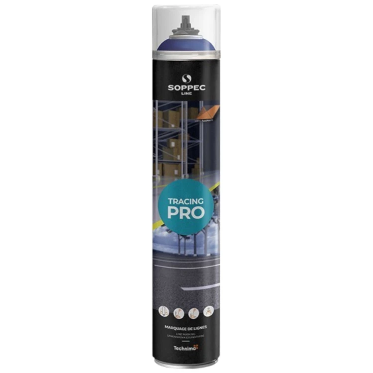 Farba niebieski Tracing Pro do znakowania linii 750ml Soppec 152001