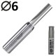 CMT 912.560.11 Frez prosty do nestingu 6mm do drewna VHM Z3 powłoka DLCS