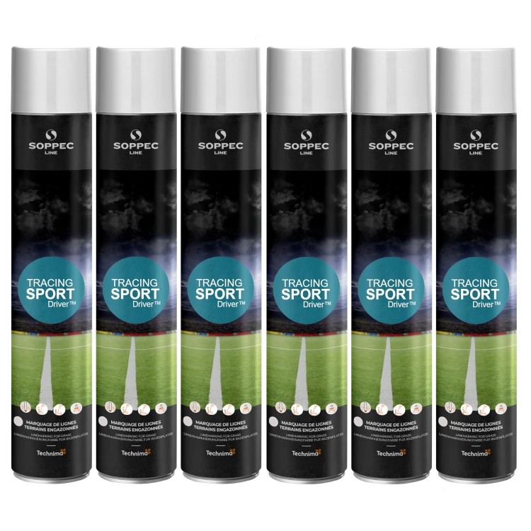 Farba marker biały TRACING SPORT do znakowania linii 750ml SOPPEC 151800SPO 6szt.