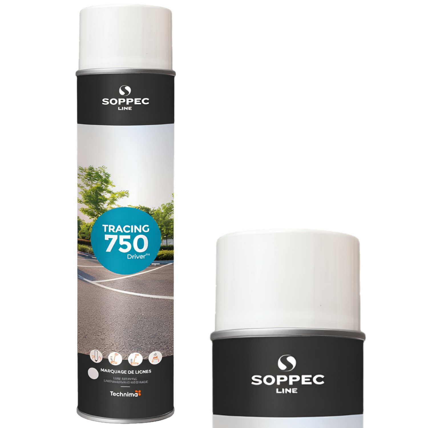 SOPPEC Farba spray do znakowania linii biała TRACING 750ml 151800