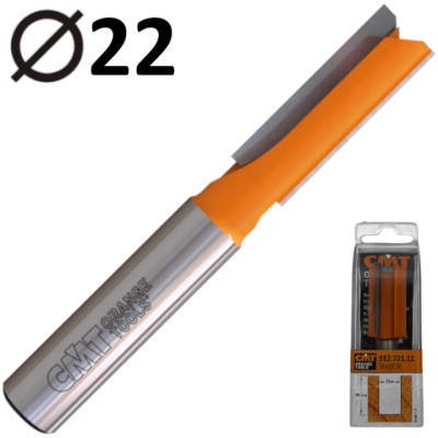 CMT-912.721.11 Frez prosty do drewna 22mm seria długa HM Z2