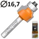 CMT 938.167.11 Frez zaokrąglający 16,7mm R2 z dolnym łożyskiem typu Delrin® HM Z2