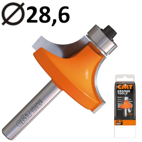 CMT 938.285.11 Frez zaokrąglający 28,6mm R8 z dolnym łożyskiem HM Z2