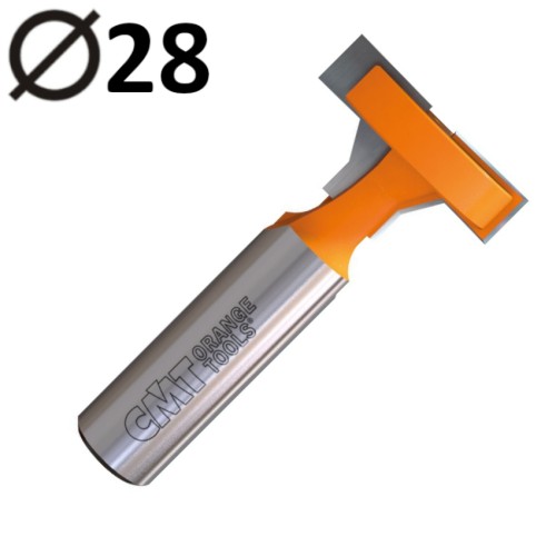 CMT 950.603.11 Frez do otworów typu T 28 x 12mm do drewna ramek tablic