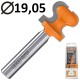 CMT 955.102.11 Frez do uchwytów drzwi szuflad 8 x 19,05mm HM Z2