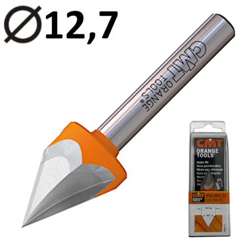 CMT 958.001.11 Frez dekoracyjny literujący do drewna 60° do grawerowania HM Z3