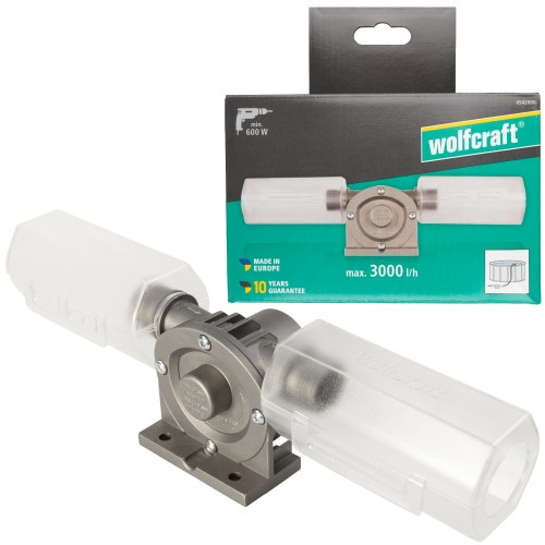 WOLFCRAFT Pompa do wody metalowa na wiertarkę 3000l/h min 600W 4542000