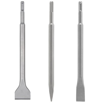 WOLFCRAFT Zestaw 3 dłut do betonu cegły SDS-Plus 8605000