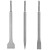 WOLFCRAFT Zestaw 3 dłut do betonu cegły SDS-Plus 8605000