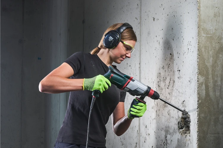 Zastosowanie WOLFCRAFT Zestawu 3 dłut SDS-Plus do betonu cegły 8605000