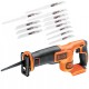 BLACK DECKER Akumulatorowa Pilarka szablowa 18V 22mm BDCR18 zestaw brzeszczotów